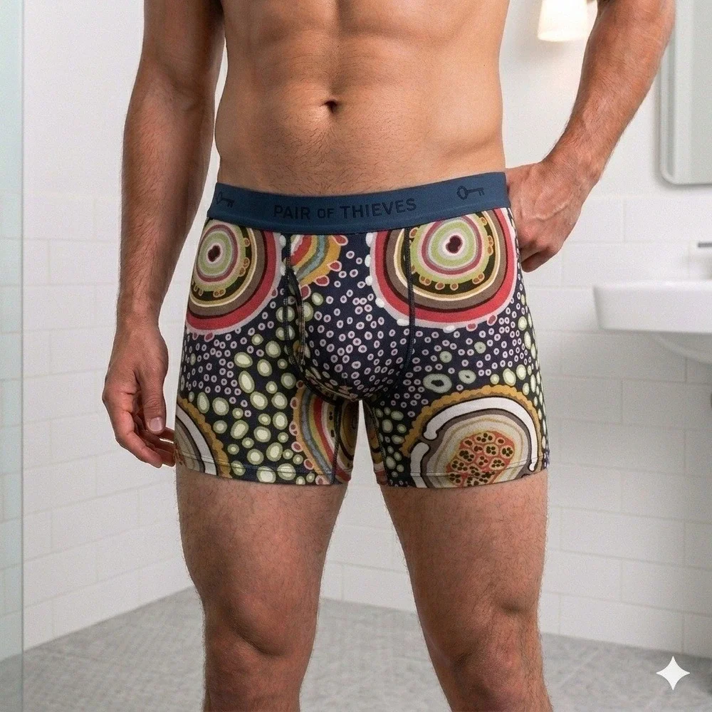 Pair of Thieves Hustle Boxer Briefs XXL Cell Out  Print & Blue (2) Pack *NEW*